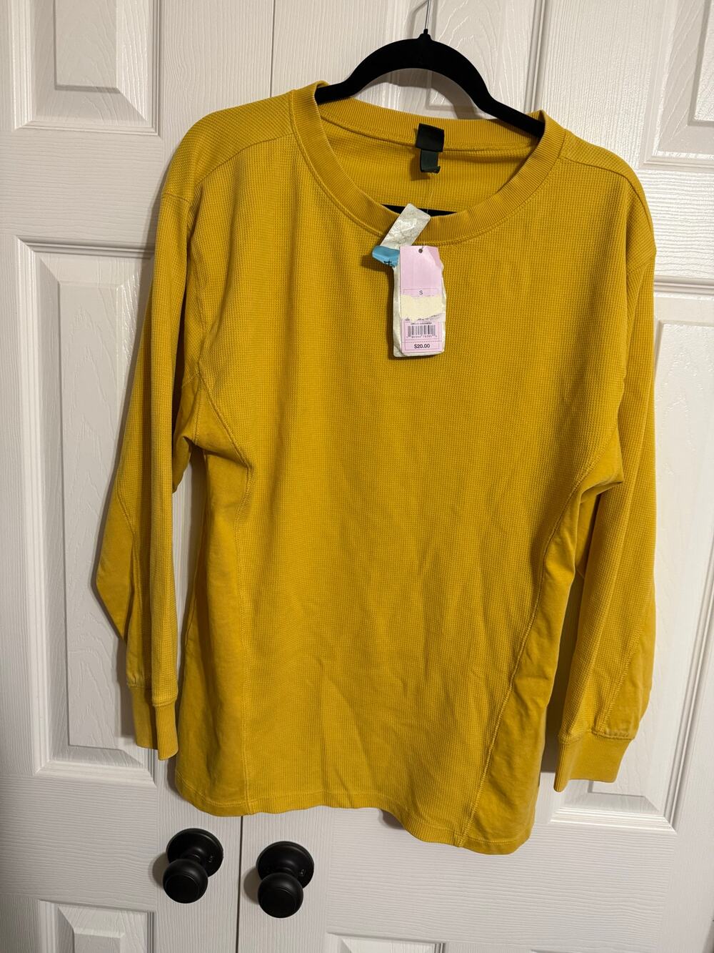 Size small Long Sleeve Thermal Mix Tunic T-Shirt - Wild Fable Mustard Yellow